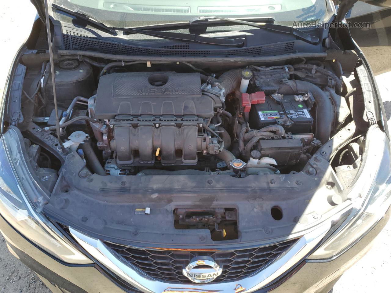 2018 Nissan Sentra S Черный vin: 3N1AB7AP3JL608475