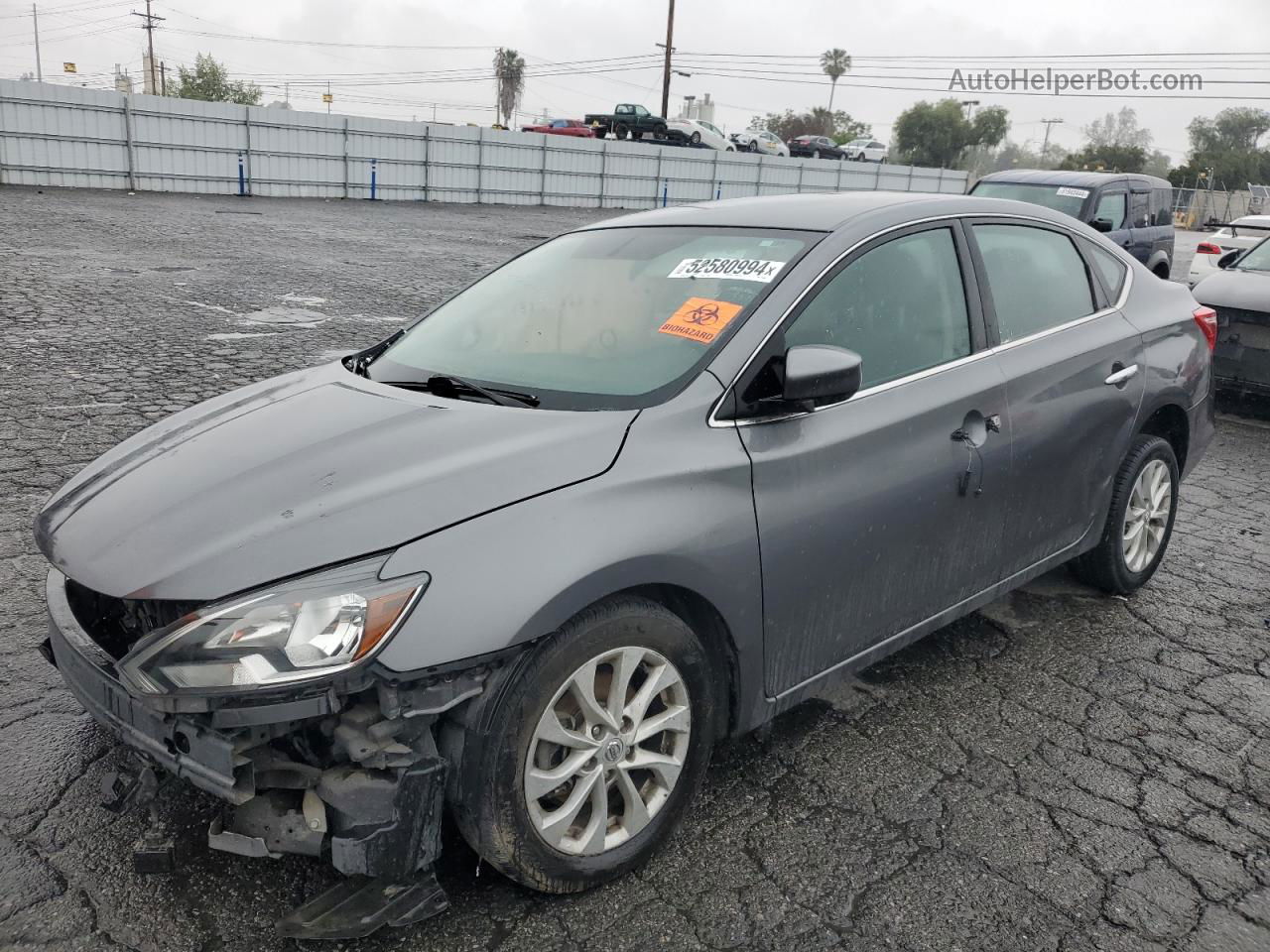 2018 Nissan Sentra S Gray vin: 3N1AB7AP3JL618360