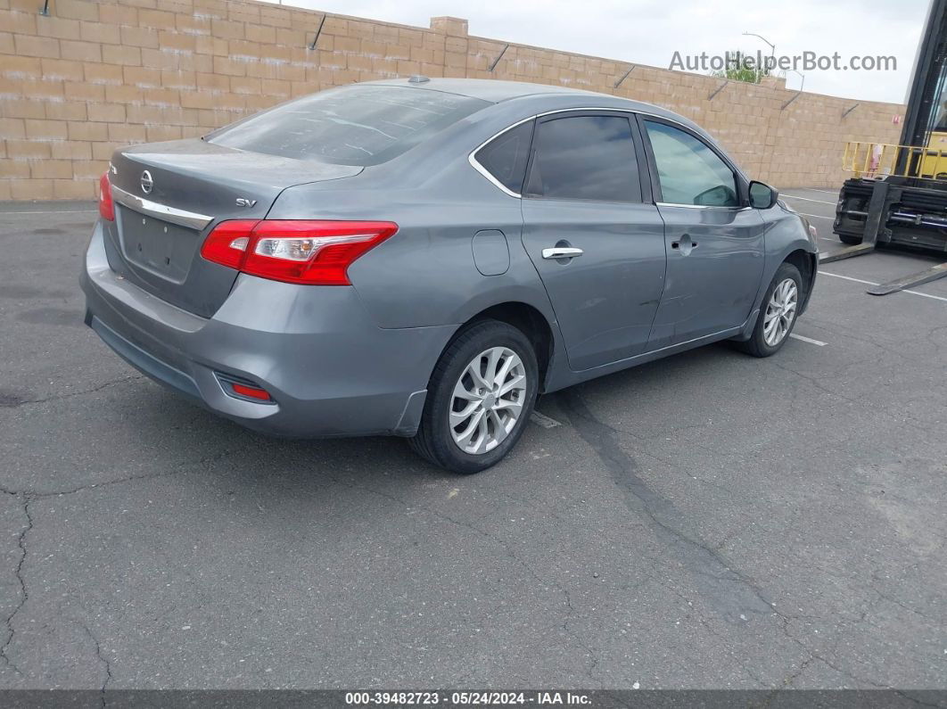 2018 Nissan Sentra Sv Gray vin: 3N1AB7AP3JL629259