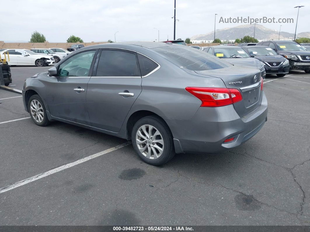 2018 Nissan Sentra Sv Gray vin: 3N1AB7AP3JL629259