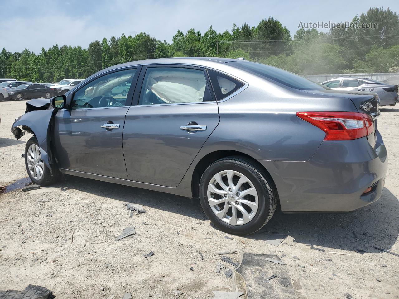 2018 Nissan Sentra S Gray vin: 3N1AB7AP3JL631481