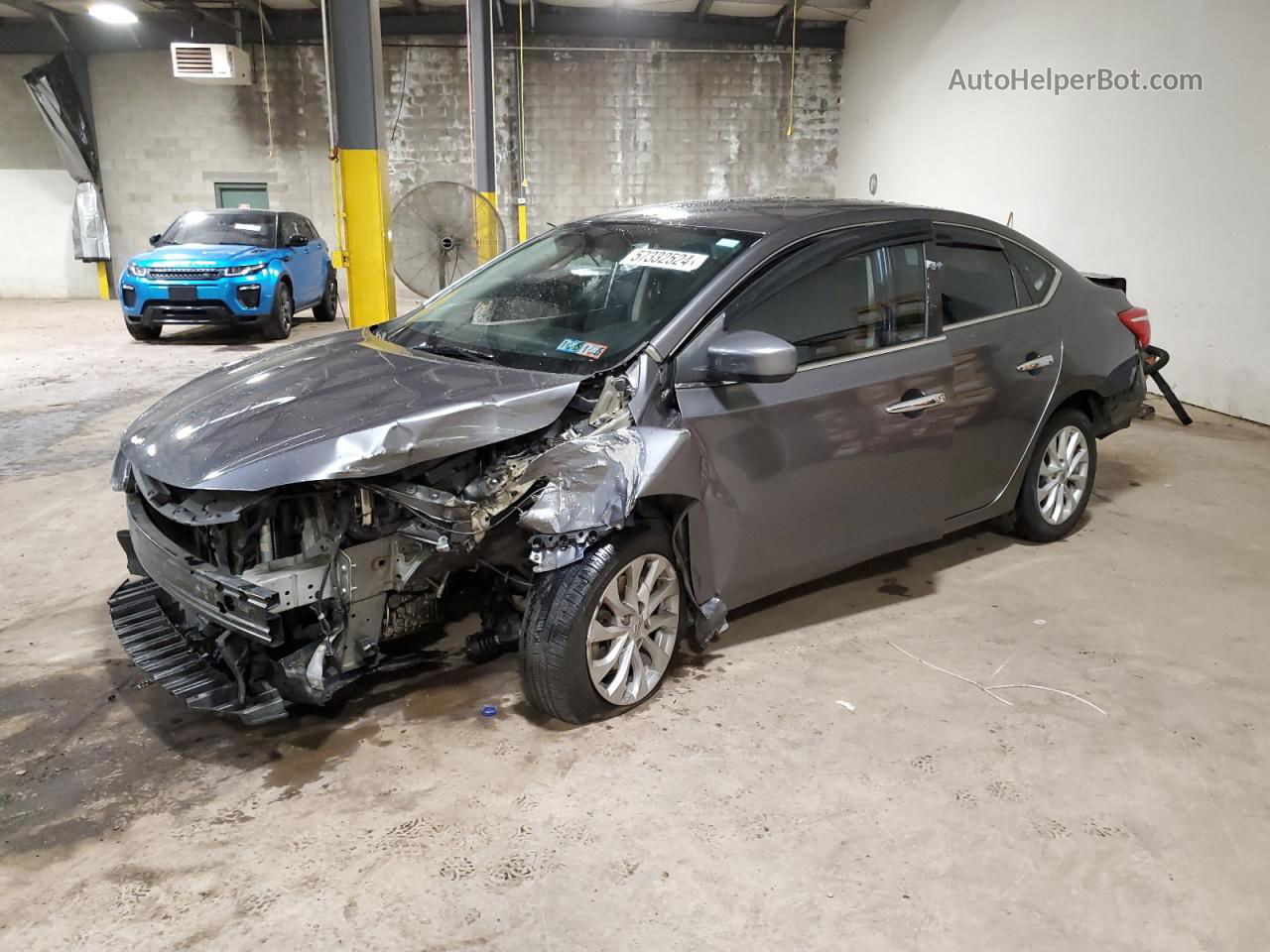 2018 Nissan Sentra S Gray vin: 3N1AB7AP3JL639127