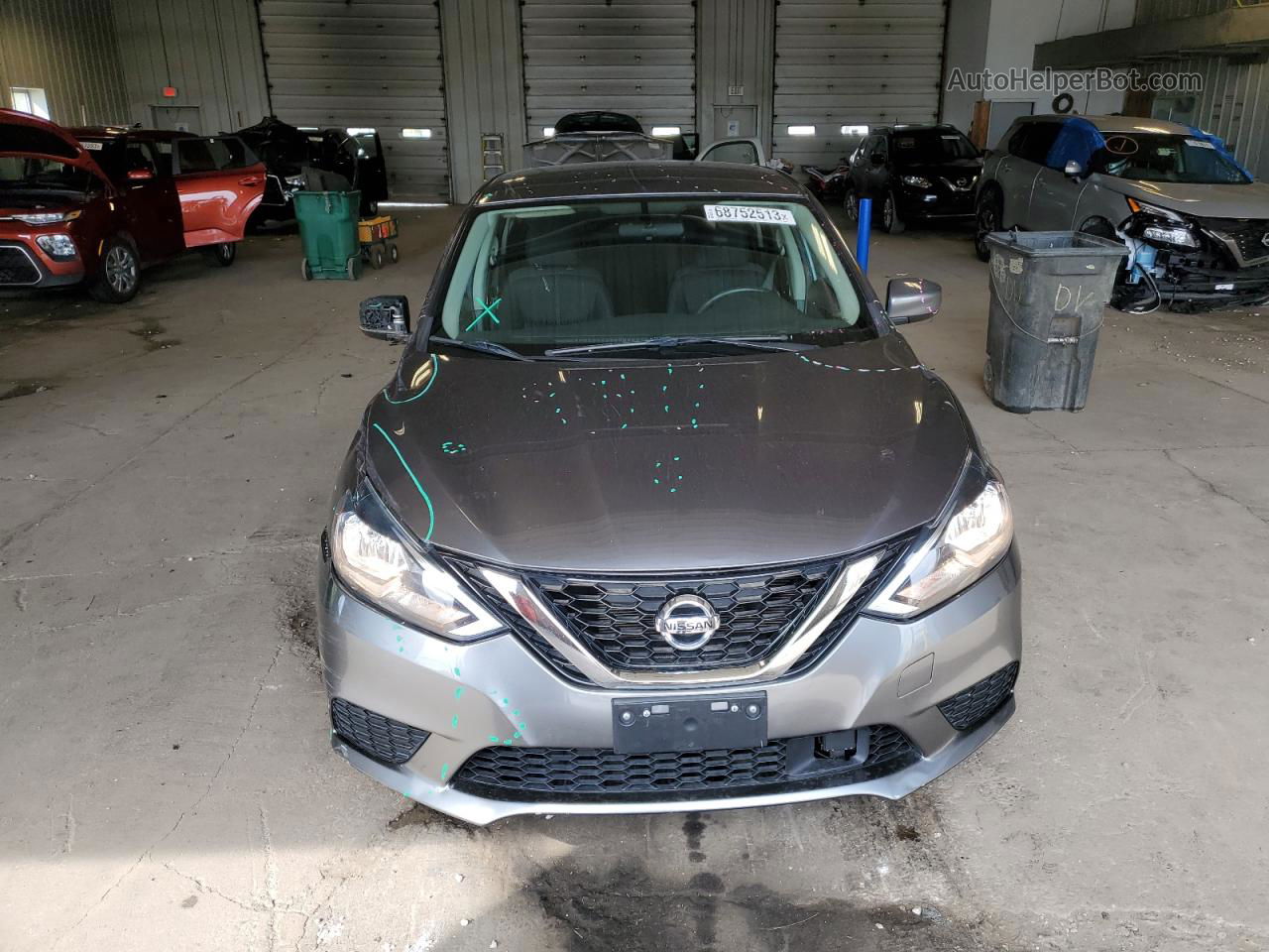 2018 Nissan Sentra S Gray vin: 3N1AB7AP3JL642562