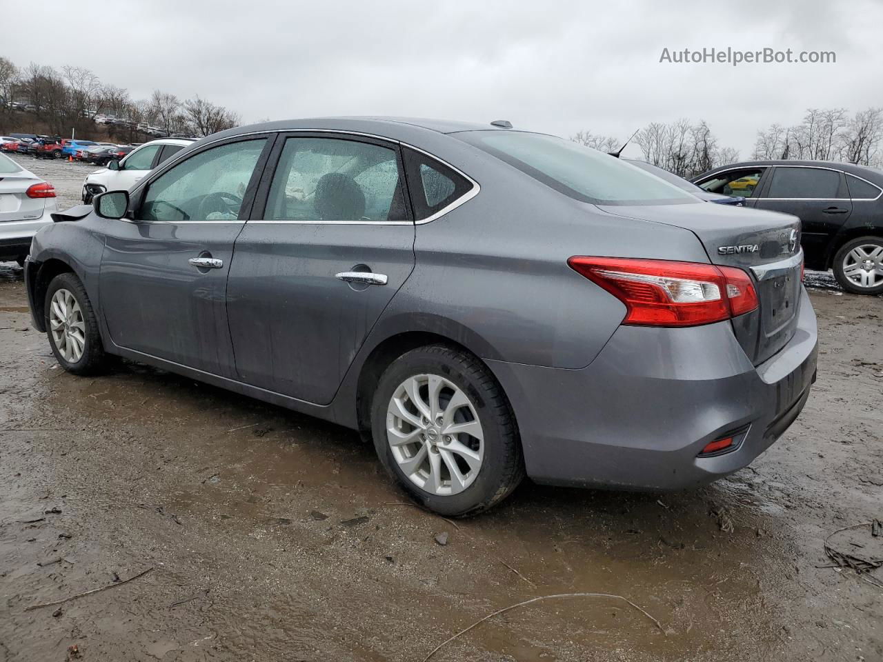 2018 Nissan Sentra S Gray vin: 3N1AB7AP3JL643758