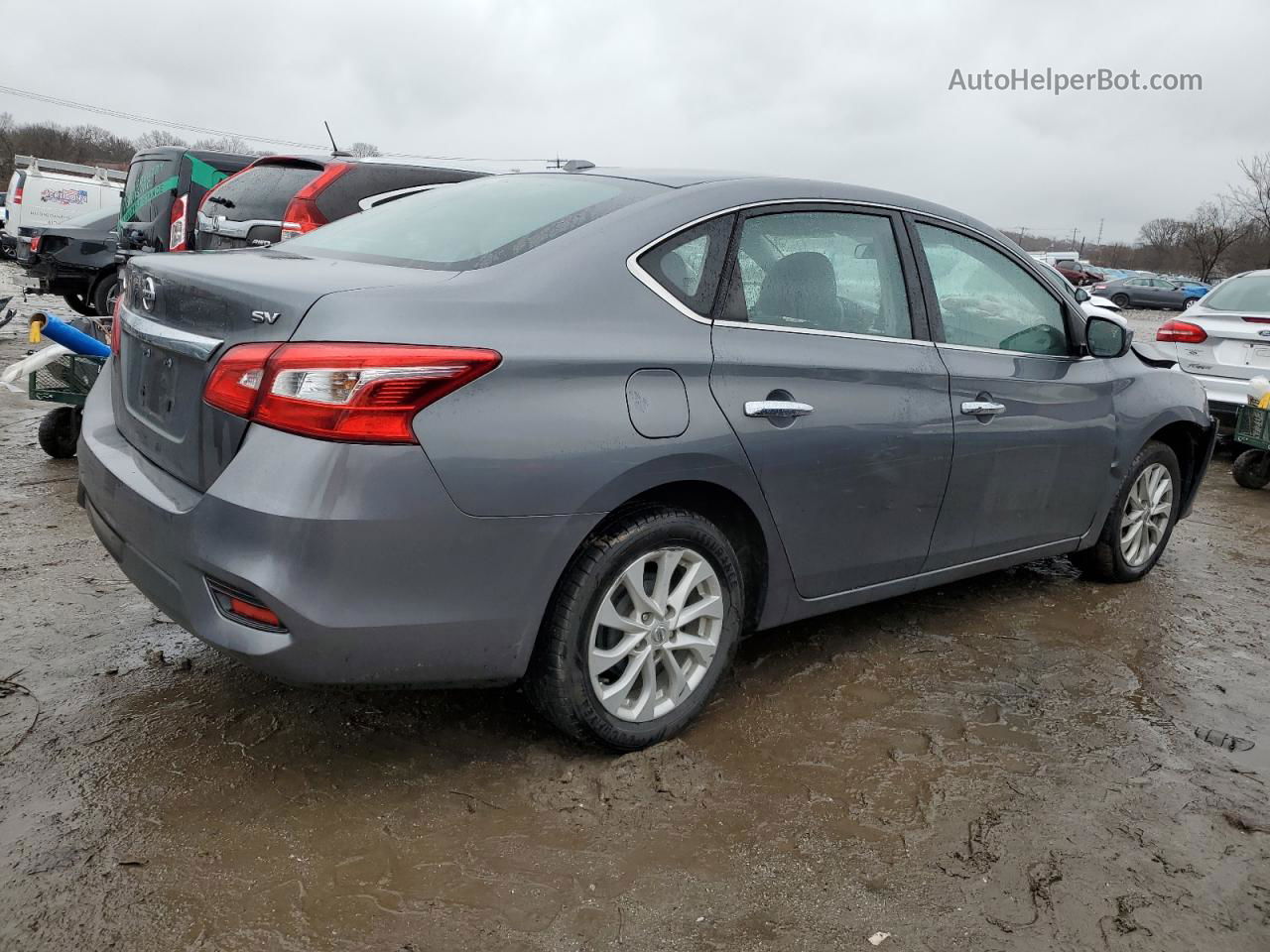 2018 Nissan Sentra S Gray vin: 3N1AB7AP3JL643758