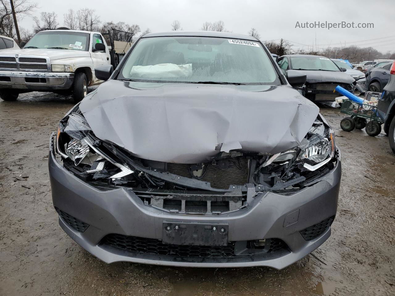 2018 Nissan Sentra S Gray vin: 3N1AB7AP3JL643758