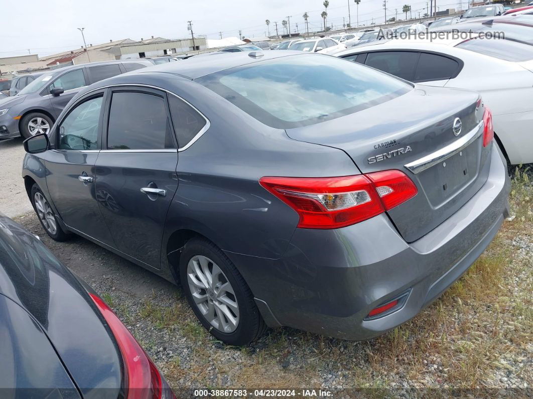 2018 Nissan Sentra Sv Gray vin: 3N1AB7AP3JL652475