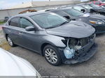 2018 Nissan Sentra Sv Gray vin: 3N1AB7AP3JL652475