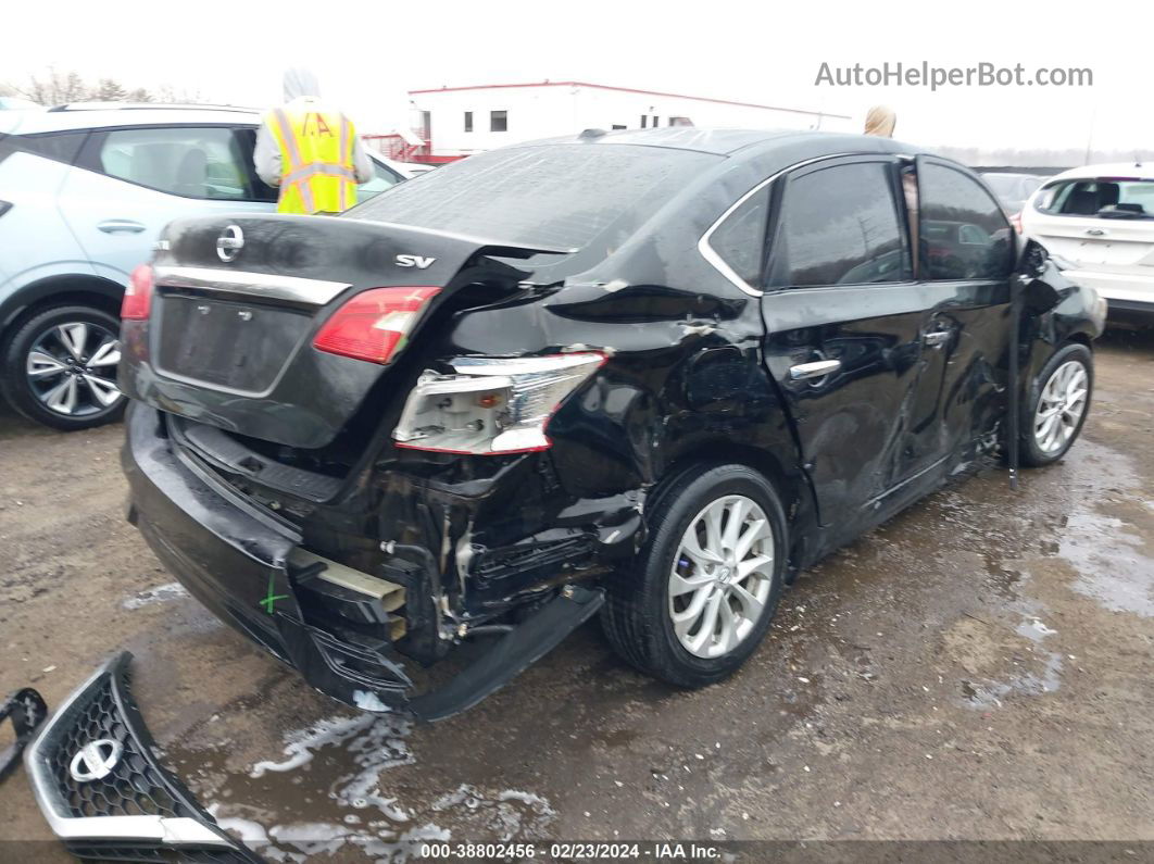 2018 Nissan Sentra Sv Black vin: 3N1AB7AP3JL657997