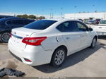 2018 Nissan Sentra Sv White vin: 3N1AB7AP3JL663959