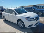 2018 Nissan Sentra Sv White vin: 3N1AB7AP3JL663959