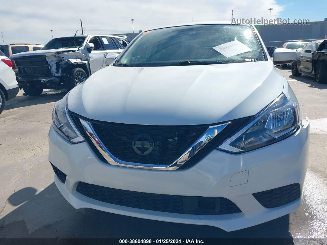 2018 Nissan Sentra Sv White vin: 3N1AB7AP3JL663959