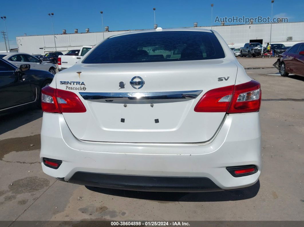 2018 Nissan Sentra Sv White vin: 3N1AB7AP3JL663959