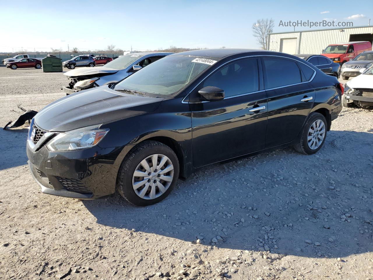 2018 Nissan Sentra S Черный vin: 3N1AB7AP3JY204868