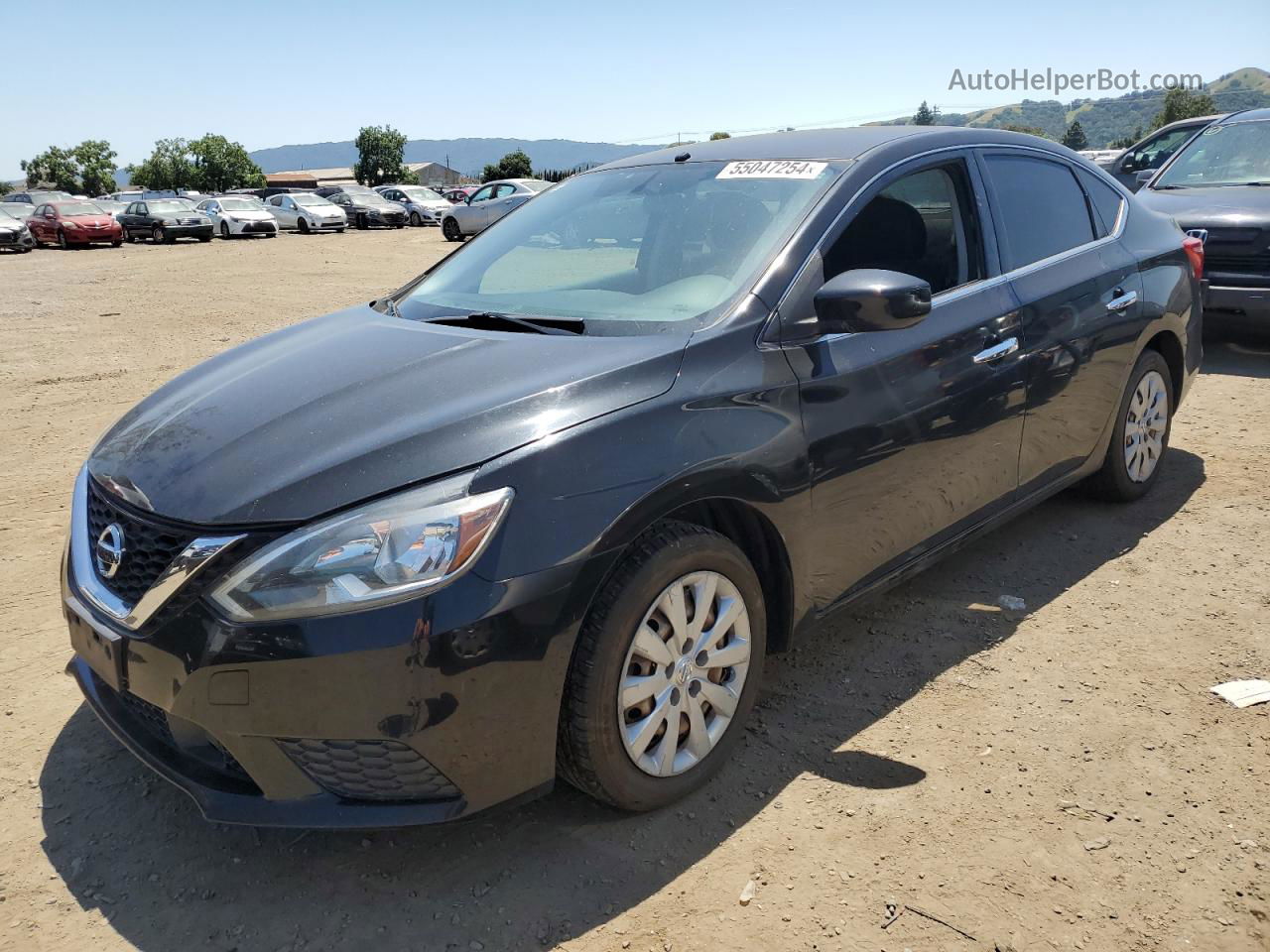 2018 Nissan Sentra S Черный vin: 3N1AB7AP3JY208516