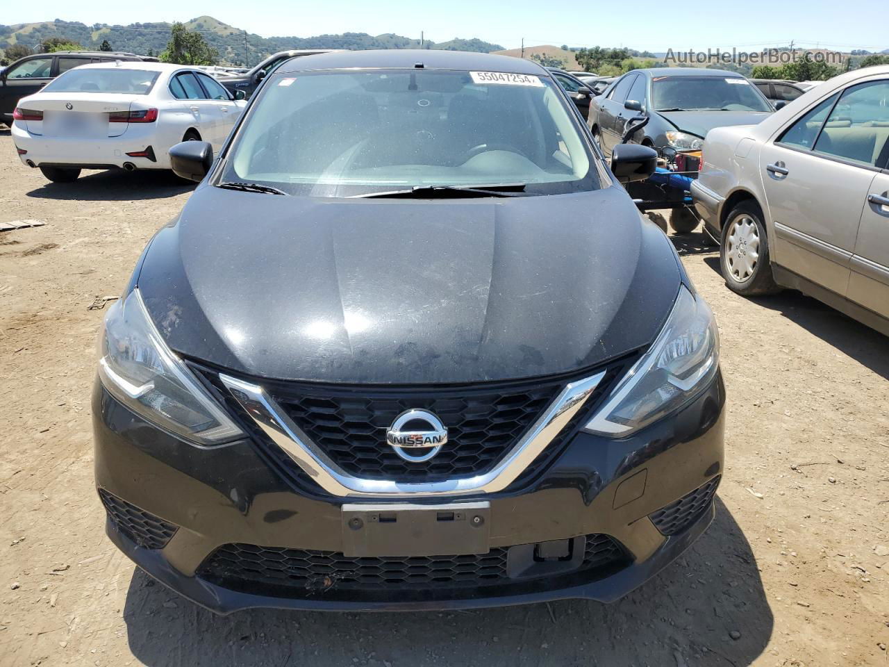 2018 Nissan Sentra S Черный vin: 3N1AB7AP3JY208516