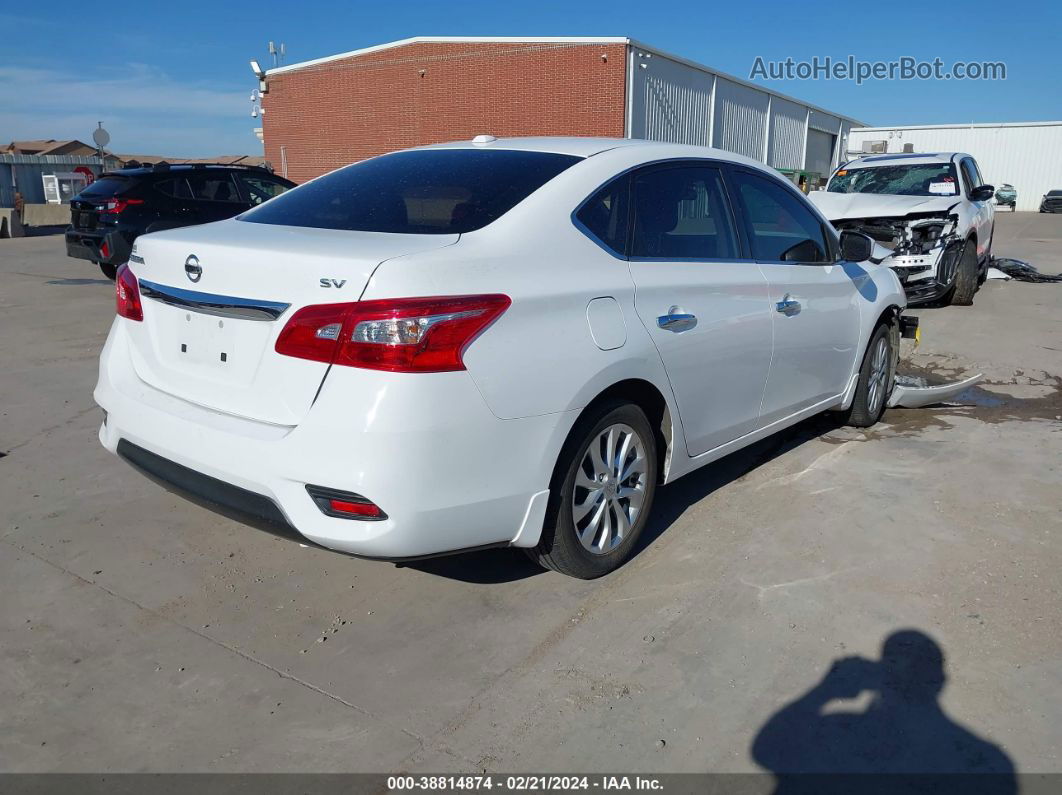 2018 Nissan Sentra Sv White vin: 3N1AB7AP3JY212484