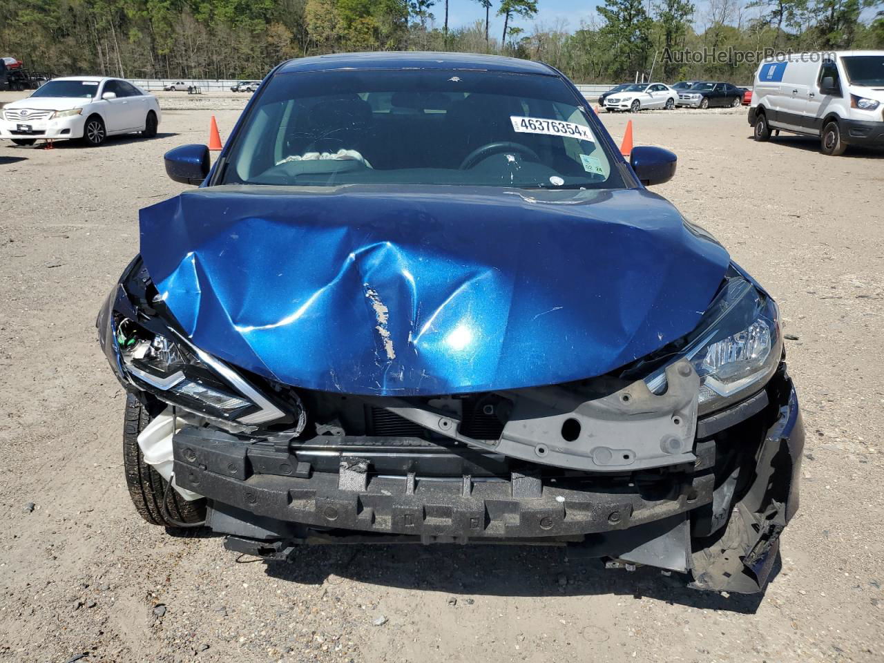 2018 Nissan Sentra S Blue vin: 3N1AB7AP3JY212498