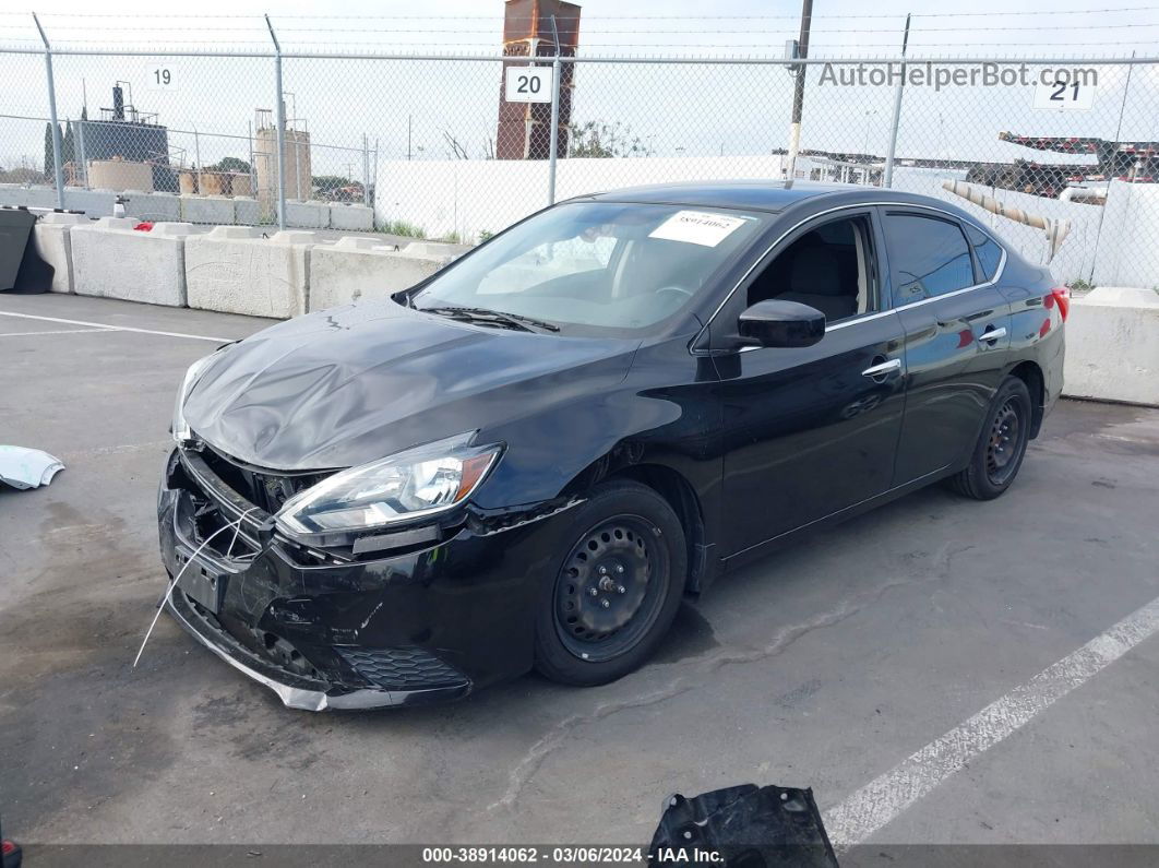 2018 Nissan Sentra S Black vin: 3N1AB7AP3JY213540