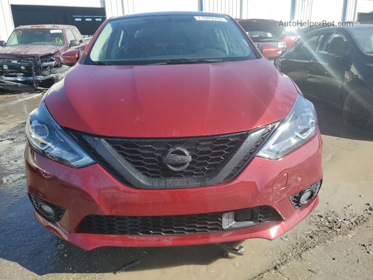 2018 Nissan Sentra S Red vin: 3N1AB7AP3JY218740