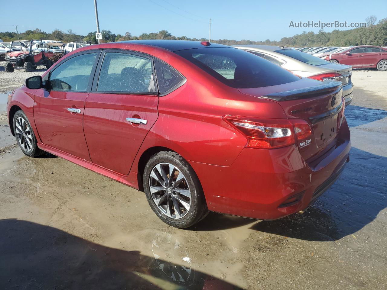 2018 Nissan Sentra S Red vin: 3N1AB7AP3JY218740