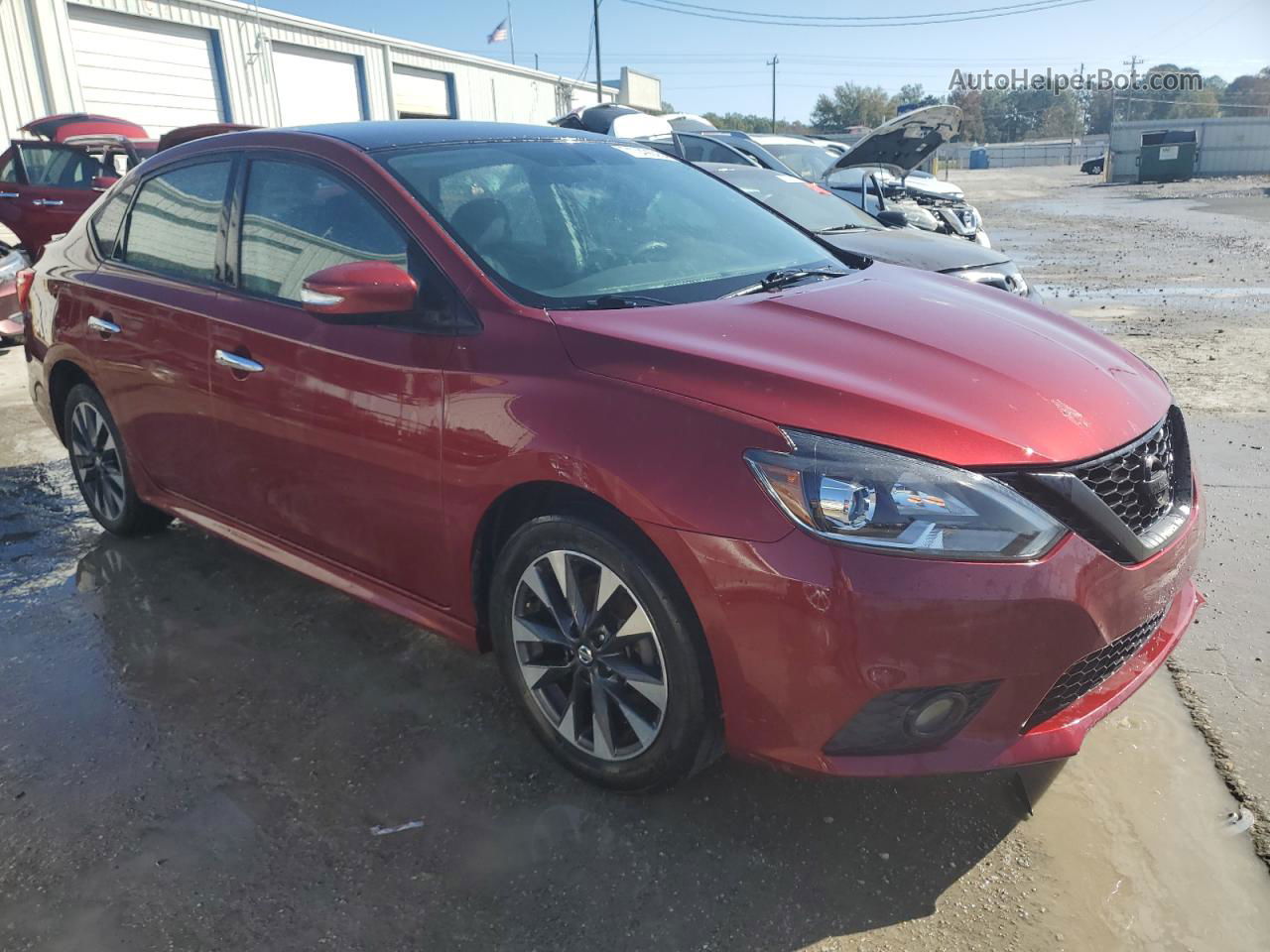 2018 Nissan Sentra S Red vin: 3N1AB7AP3JY218740