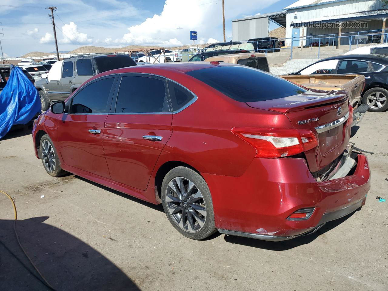 2018 Nissan Sentra S Red vin: 3N1AB7AP3JY219273