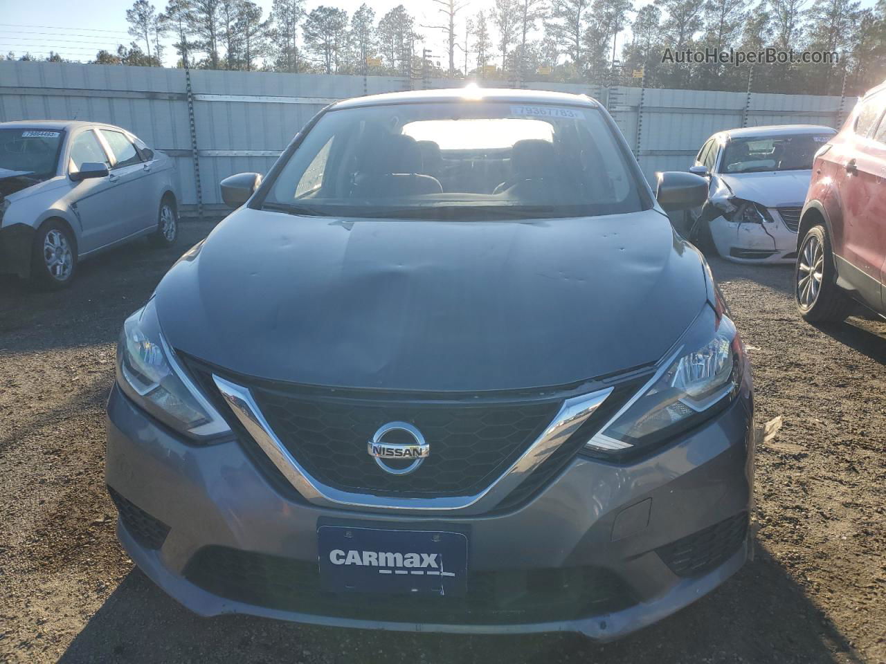 2018 Nissan Sentra S Gray vin: 3N1AB7AP3JY220634