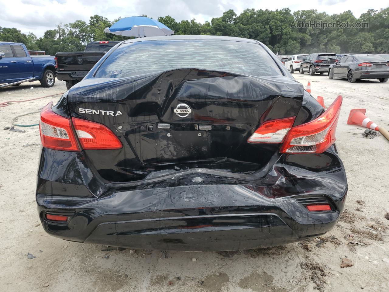 2018 Nissan Sentra S Black vin: 3N1AB7AP3JY227177