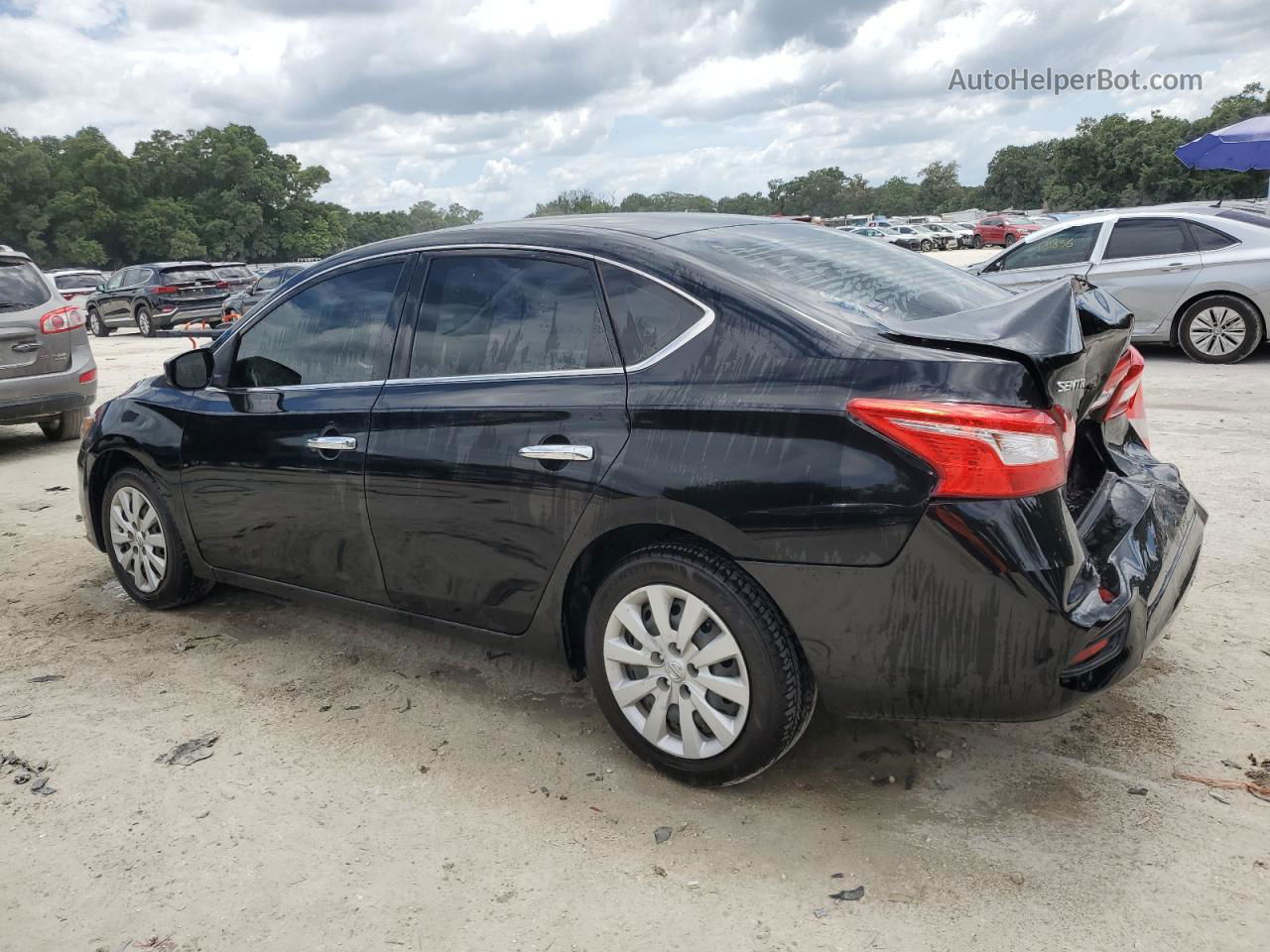 2018 Nissan Sentra S Black vin: 3N1AB7AP3JY227177