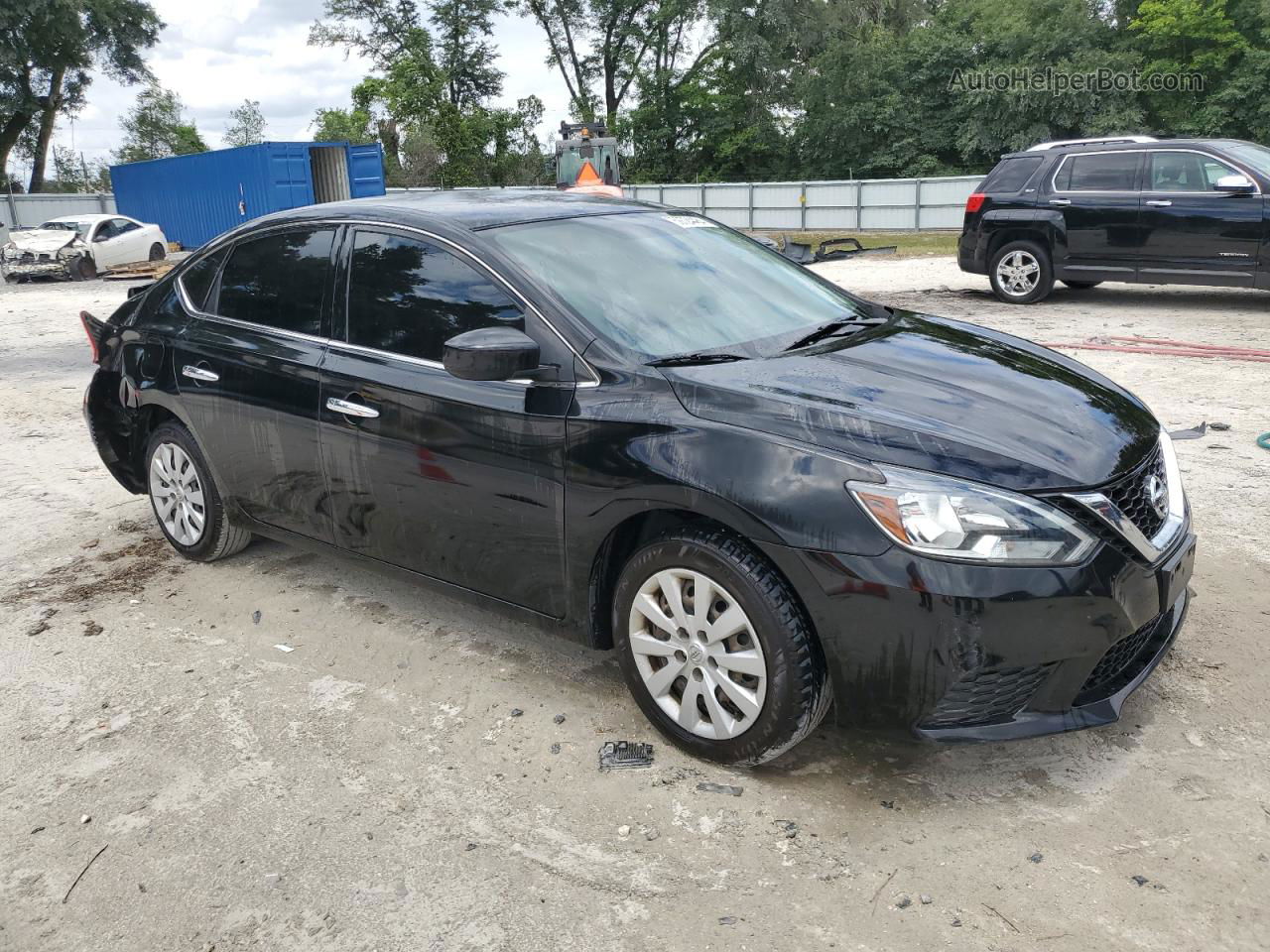 2018 Nissan Sentra S Black vin: 3N1AB7AP3JY227177