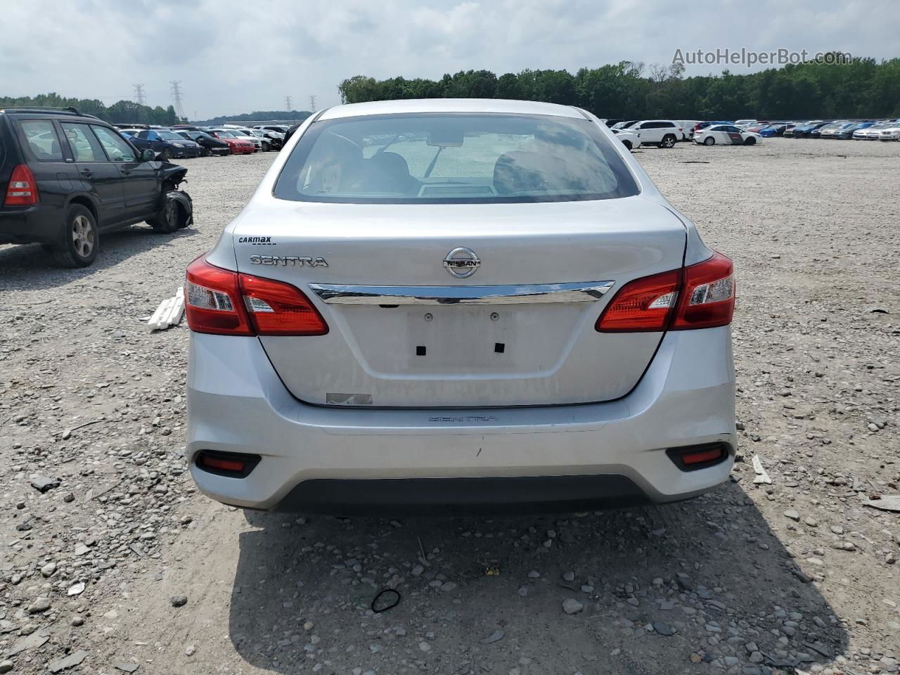 2018 Nissan Sentra S Silver vin: 3N1AB7AP3JY229088