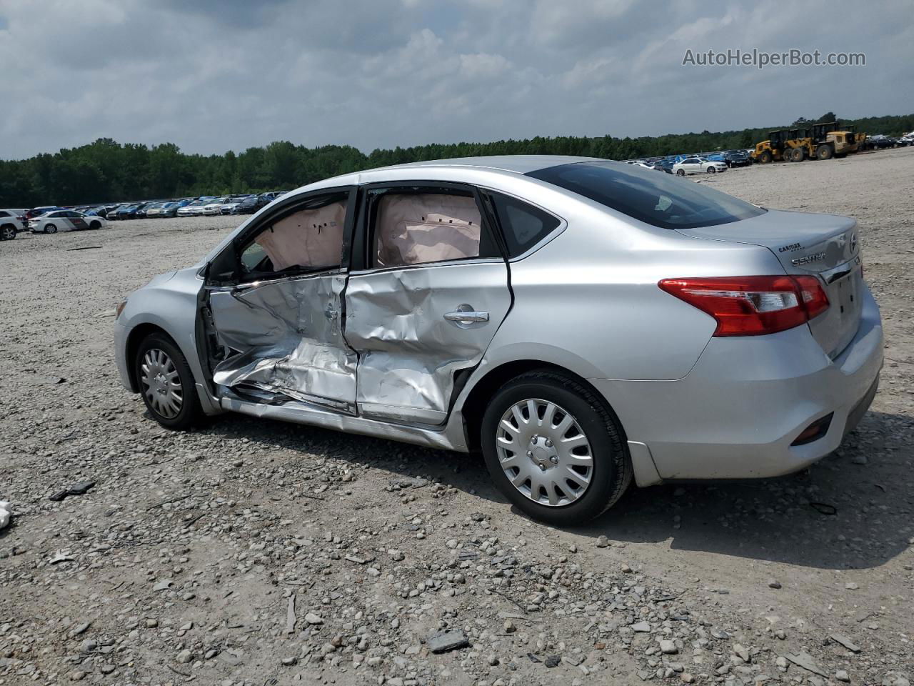 2018 Nissan Sentra S Silver vin: 3N1AB7AP3JY229088