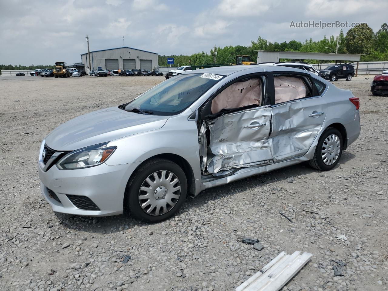 2018 Nissan Sentra S Silver vin: 3N1AB7AP3JY229088