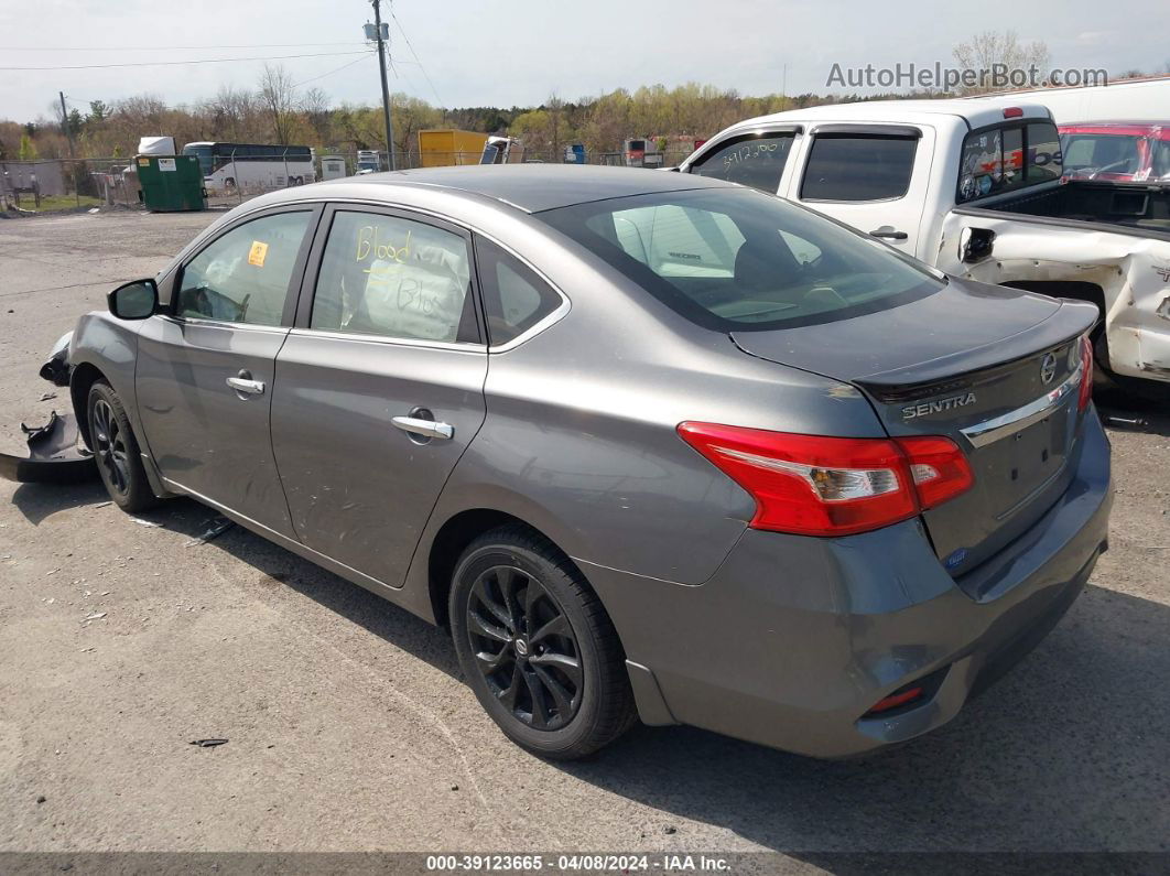 2018 Nissan Sentra S Серый vin: 3N1AB7AP3JY236137