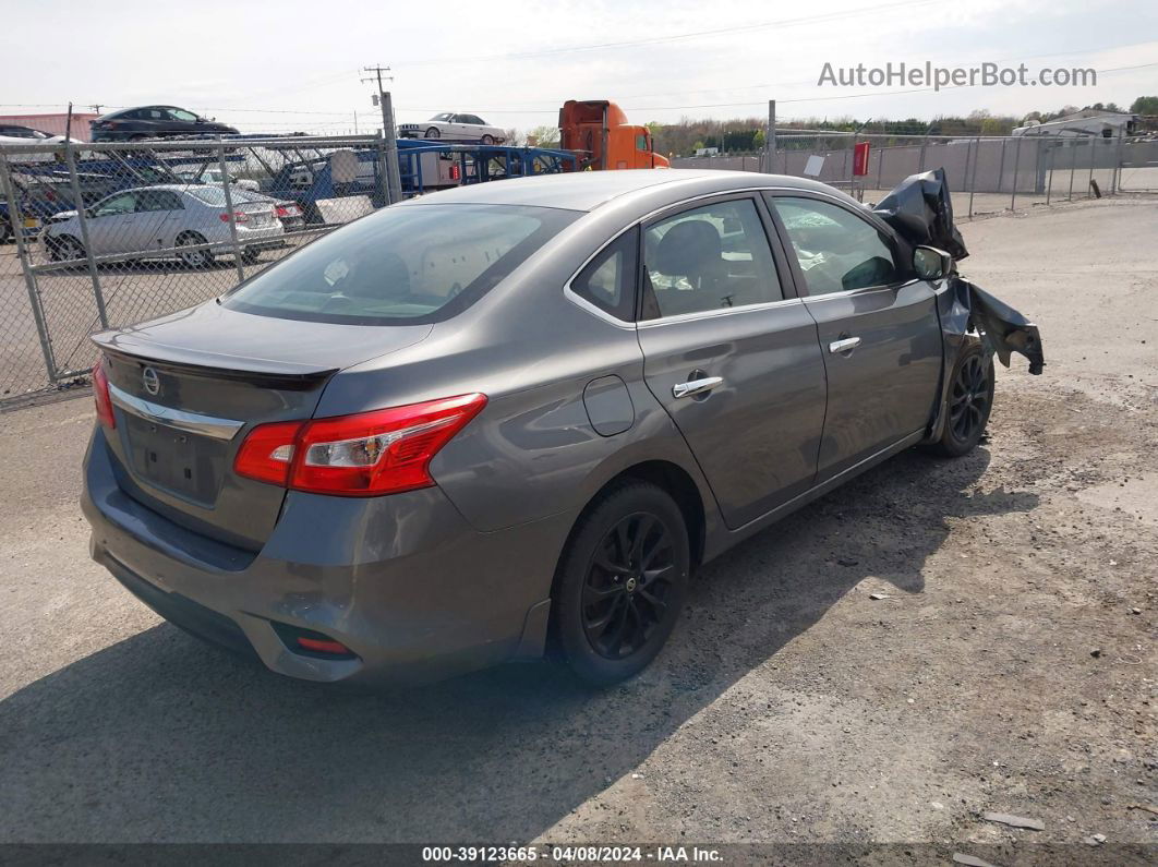 2018 Nissan Sentra S Серый vin: 3N1AB7AP3JY236137