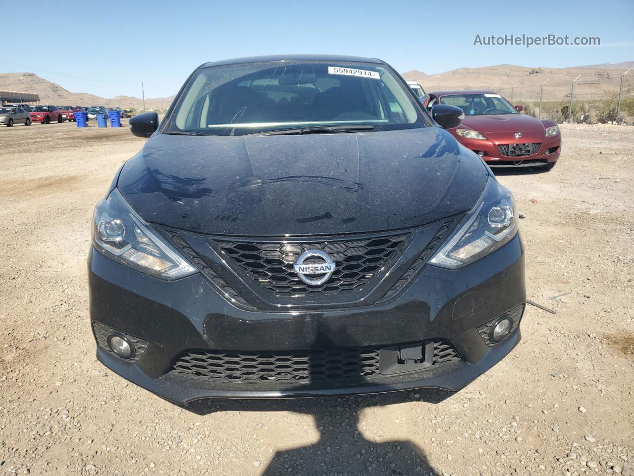 2018 Nissan Sentra S Черный vin: 3N1AB7AP3JY237787