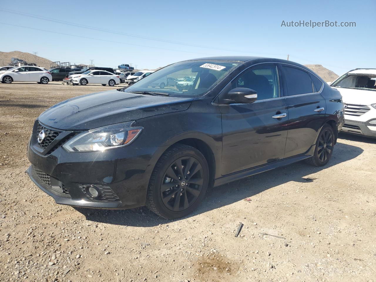 2018 Nissan Sentra S Black vin: 3N1AB7AP3JY237787