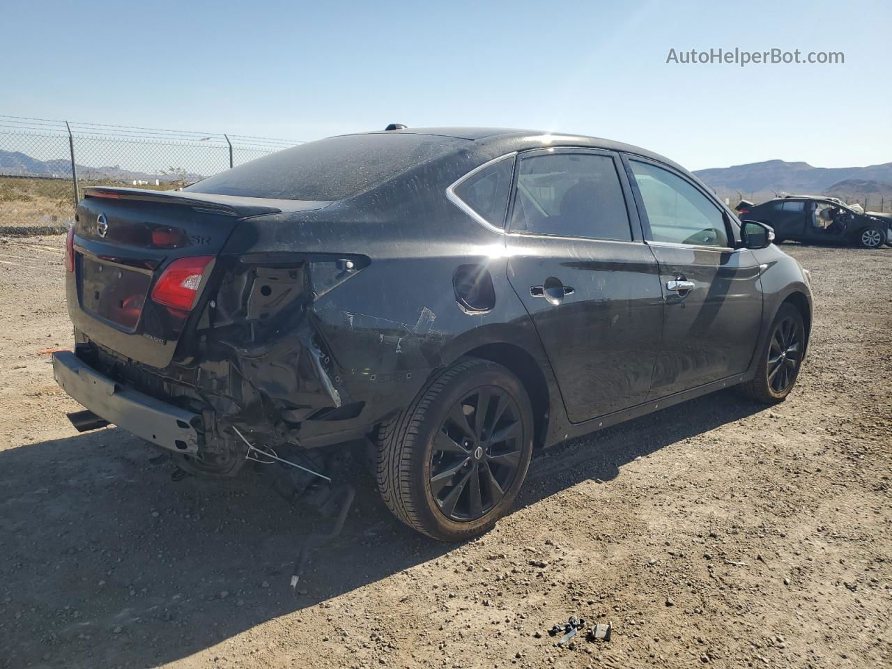 2018 Nissan Sentra S Черный vin: 3N1AB7AP3JY237787