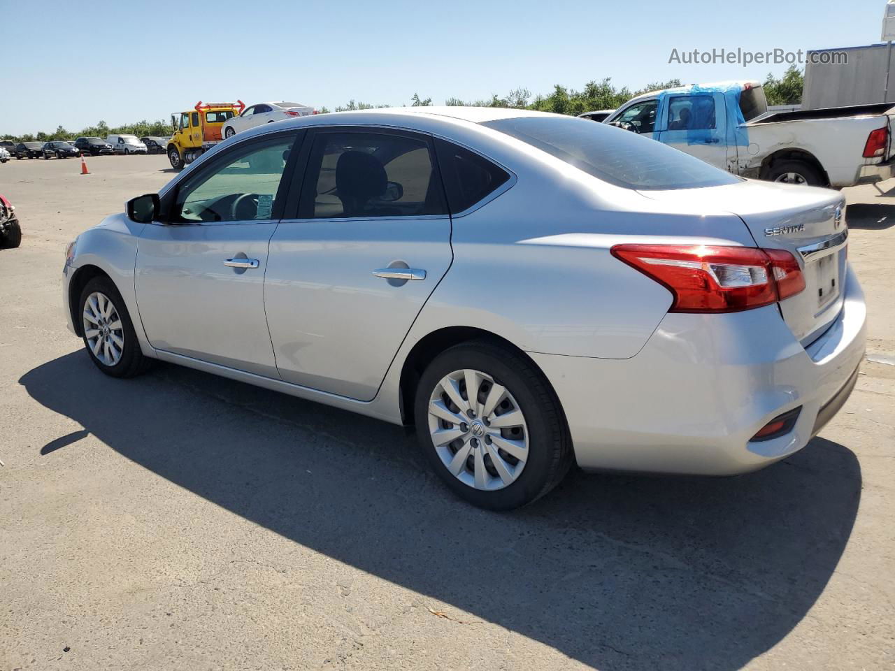 2018 Nissan Sentra S Silver vin: 3N1AB7AP3JY252242