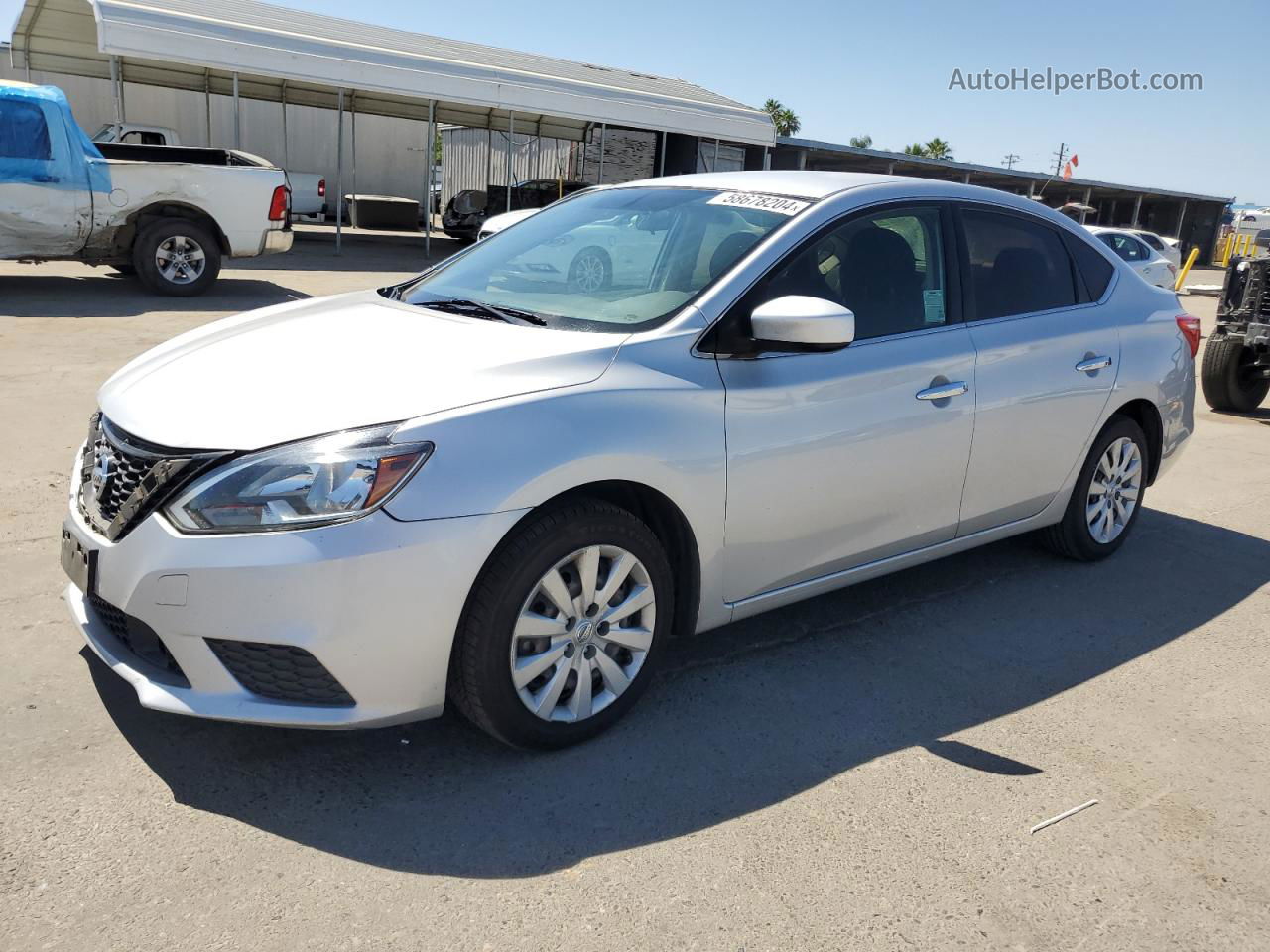 2018 Nissan Sentra S Silver vin: 3N1AB7AP3JY252242