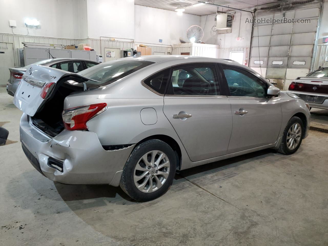 2018 Nissan Sentra S Gray vin: 3N1AB7AP3JY260809