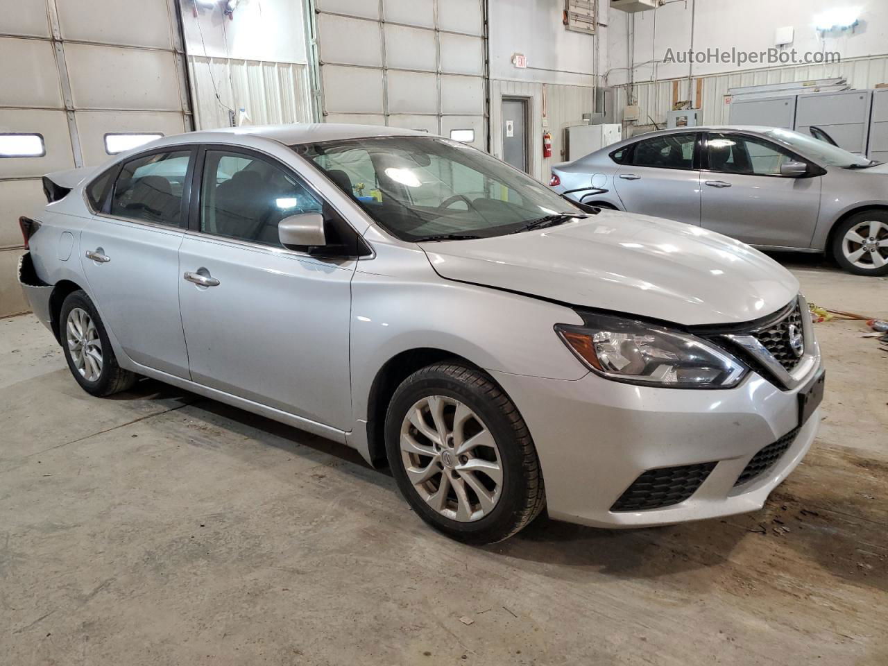 2018 Nissan Sentra S Gray vin: 3N1AB7AP3JY260809