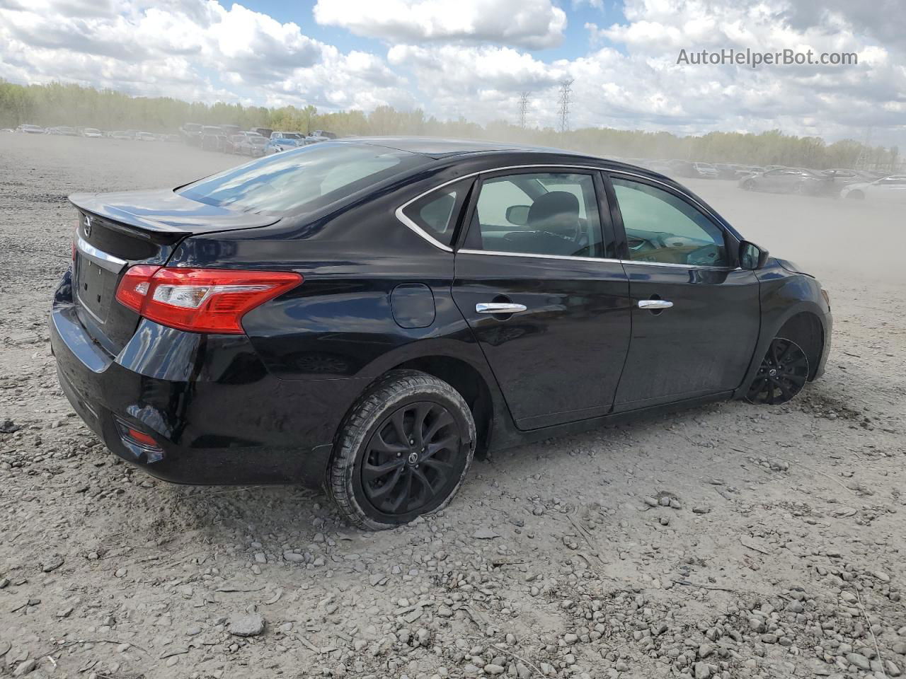 2018 Nissan Sentra S Черный vin: 3N1AB7AP3JY265248