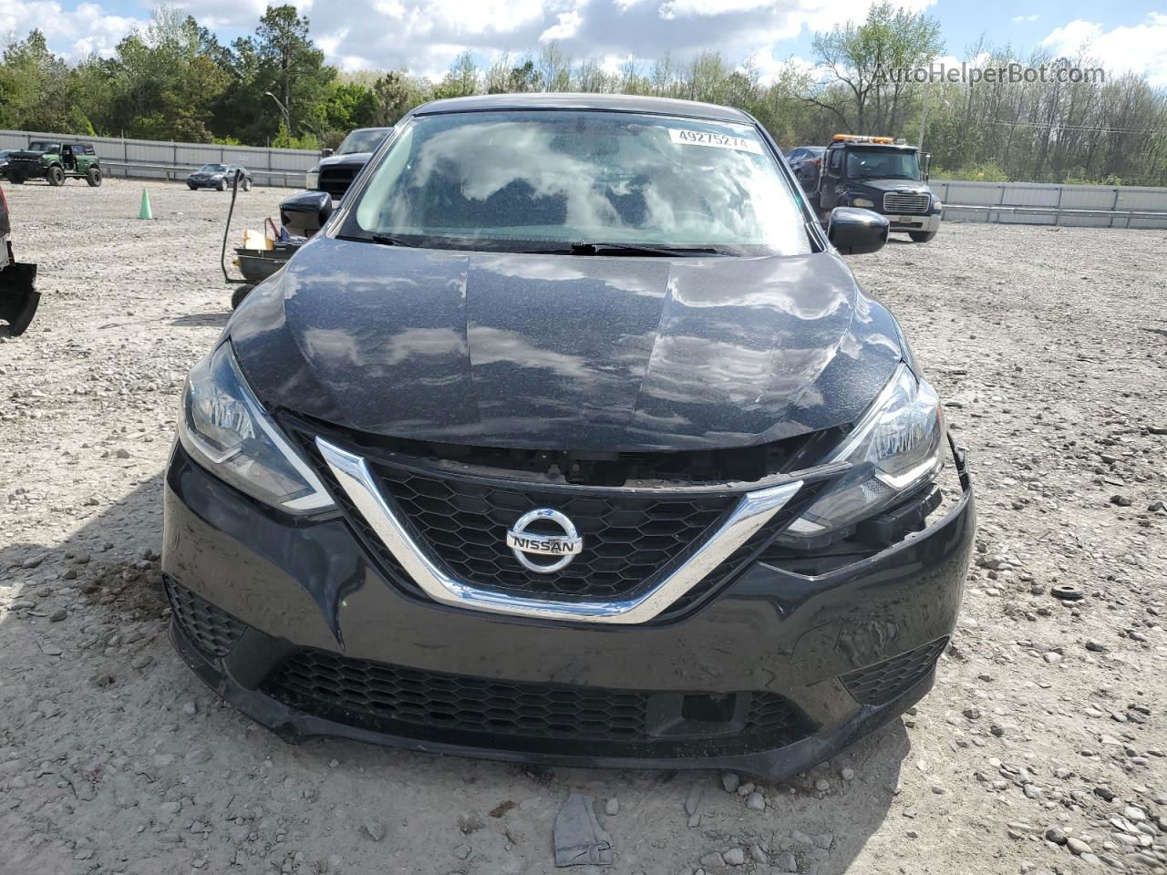 2018 Nissan Sentra S Black vin: 3N1AB7AP3JY265248