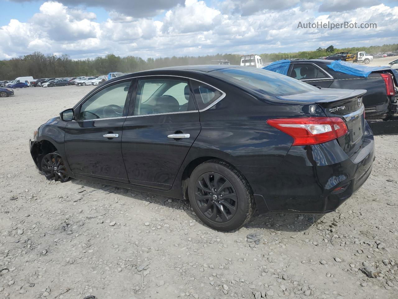 2018 Nissan Sentra S Черный vin: 3N1AB7AP3JY265248