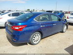 2018 Nissan Sentra Sv Blue vin: 3N1AB7AP3JY266318