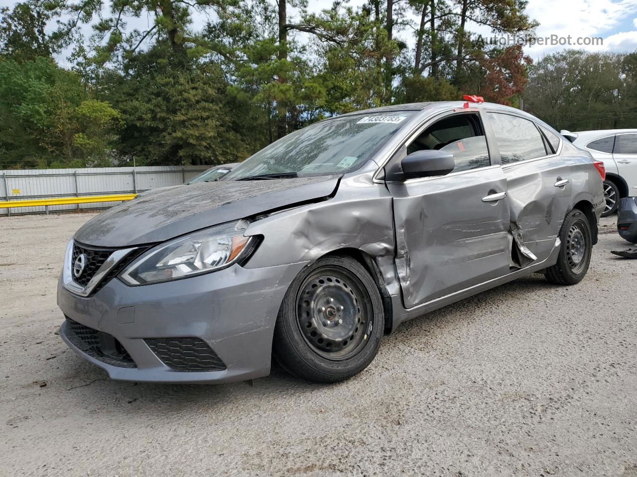 2018 Nissan Sentra S Gray vin: 3N1AB7AP3JY278324