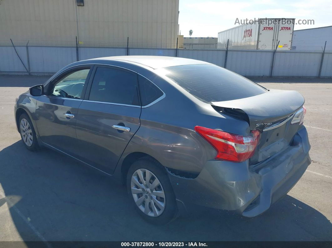 2018 Nissan Sentra S Gray vin: 3N1AB7AP3JY302900