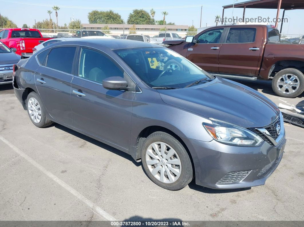 2018 Nissan Sentra S Gray vin: 3N1AB7AP3JY302900